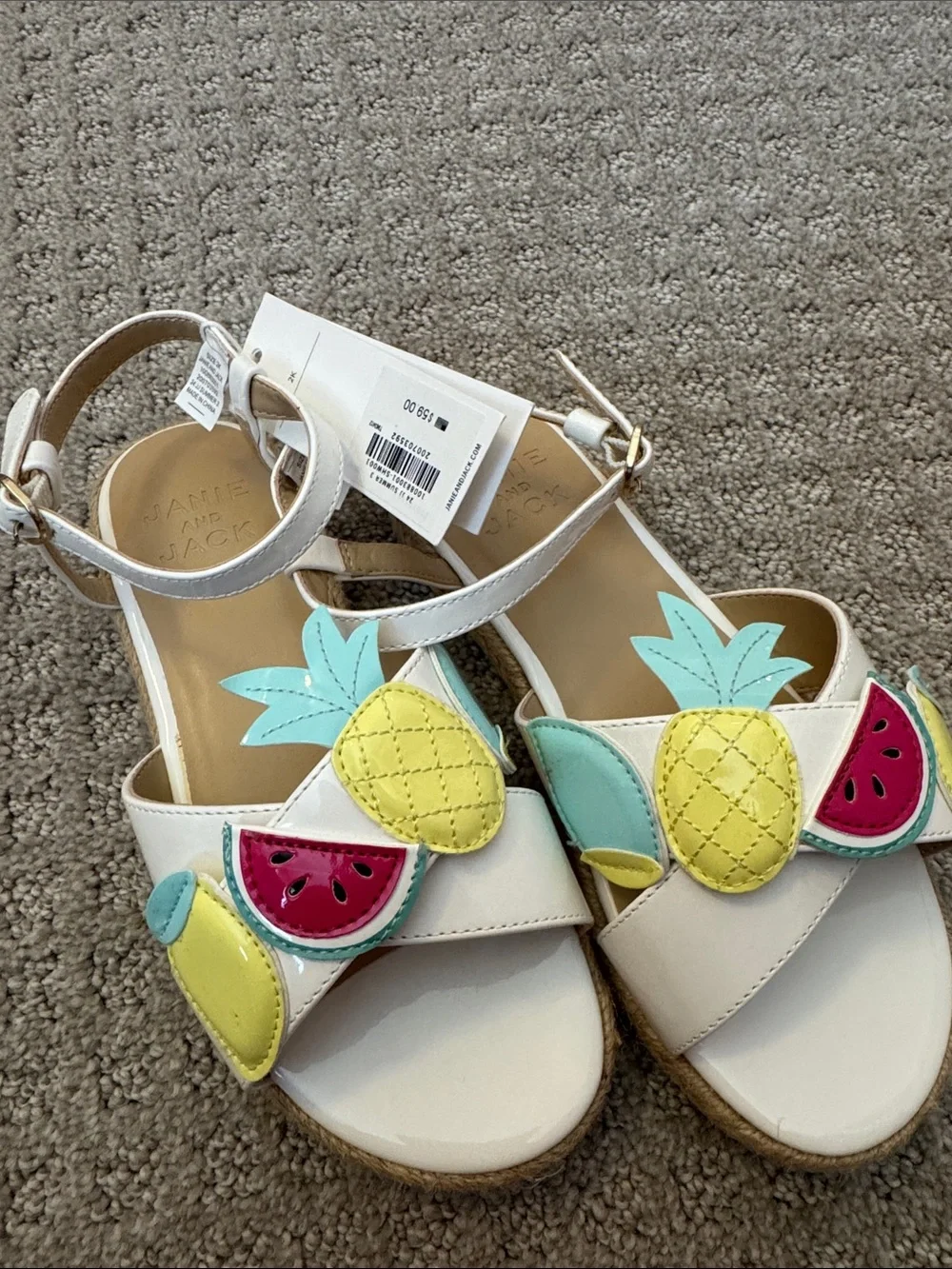 Janie and Jack fruit sandals